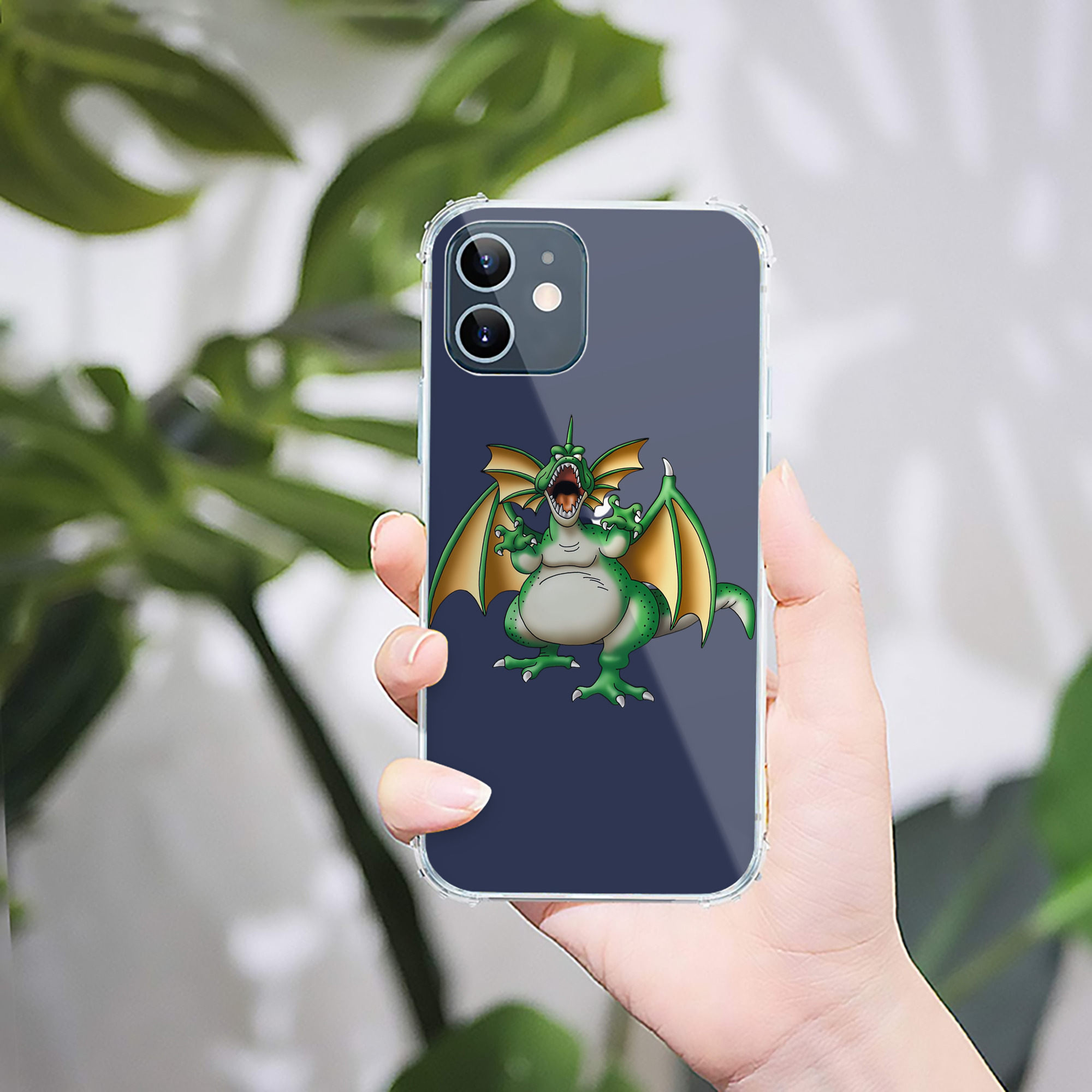 （画像用） ドラゴンクエスト Doragon Kuesuto Dragon Quest 【iPhone 12シリーズ対応】透明スマホケース（クリアソフトケース）
